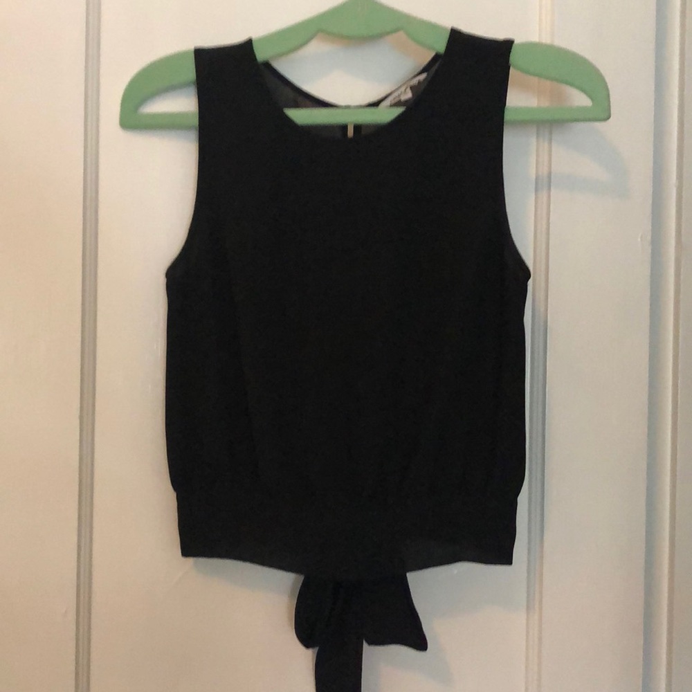 Delicate Chiffon Naked Zebra Black Crop with Bow